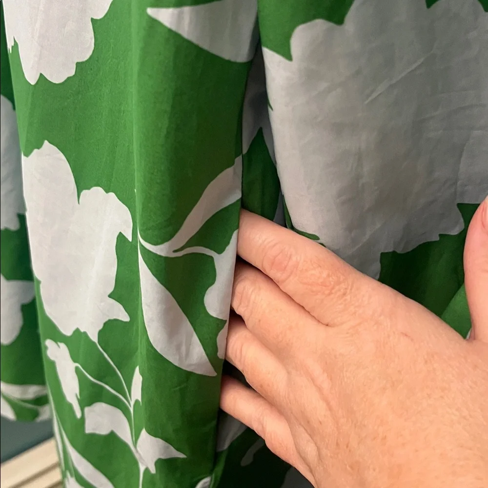 NWT Kate Spade New York x Target Poplin Long Sleeve Green Mini Dress Size Small